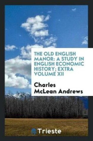 Cover of The Old English Manor