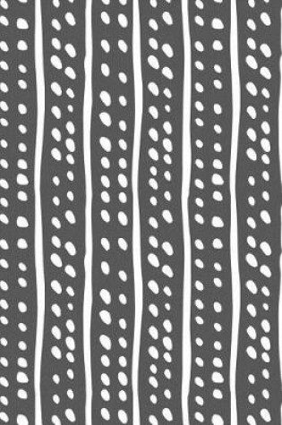 Cover of Journal Notebook White Lines and Spots Pattern 6