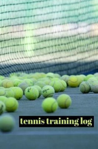Cover of tennis training log