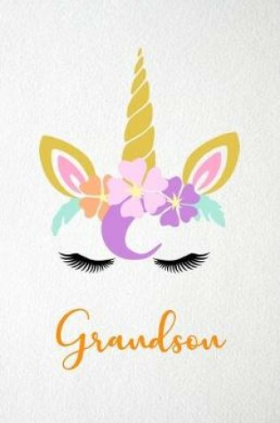 Cover of Grandson A5 Lined Notebook 110 Pages