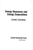 Book cover for Energy Resources and Energy Corporations