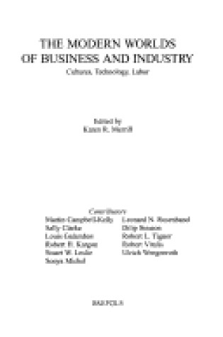 Cover of Modern Worlds Business & Industry