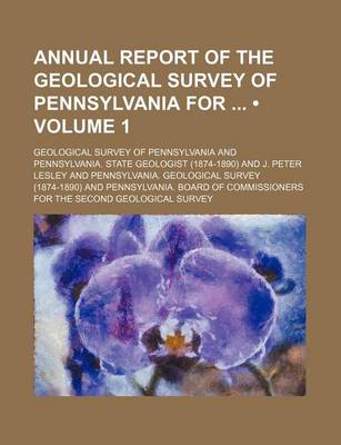 Book cover for Annual Report of the Geological Survey of Pennsylvania for (Volume 1)