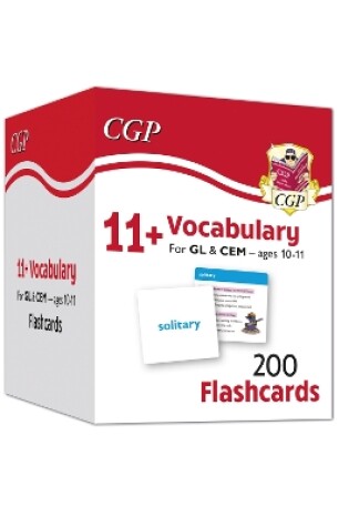 Cover of 11+ Vocabulary Flashcards for Ages 10-11 - Pack 1