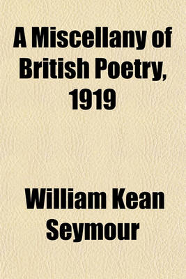 Book cover for A Miscellany of British Poetry, 1919