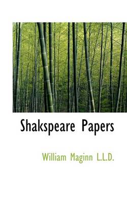 Book cover for Shakspeare Papers