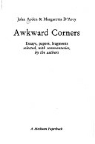 Cover of Awkward Corners