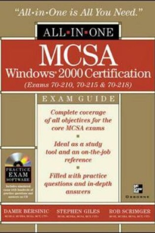 Cover of MCSA Windows(r) 2000 Certification All-in-One Exam Guide (Exams 70-210, 70-215, 70-218)