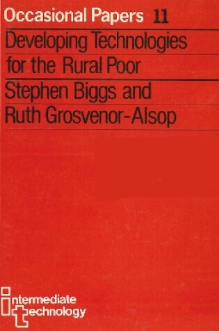 Cover of Developing Technologies for the Rural Poor