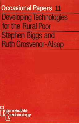 Cover of Developing Technologies for the Rural Poor
