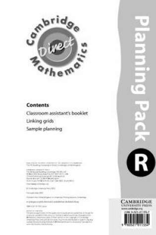 Cover of Cambridge Mathematics Direct Reception Planning Pack