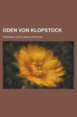 Cover of Oden Von Klopstock