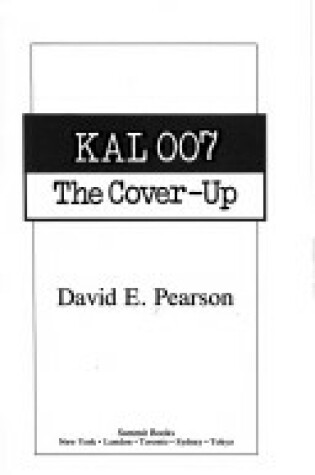 Cover of K. A. L. 007 - The Cover Up