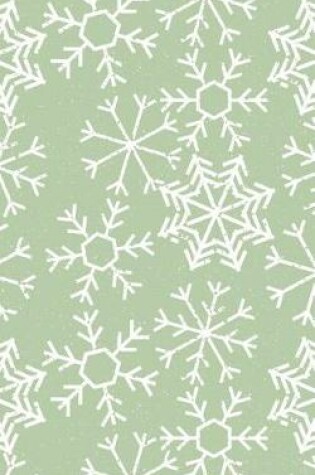 Cover of Pale Green Winter Snowflakes - Lined Notebook with Margins - 5x8