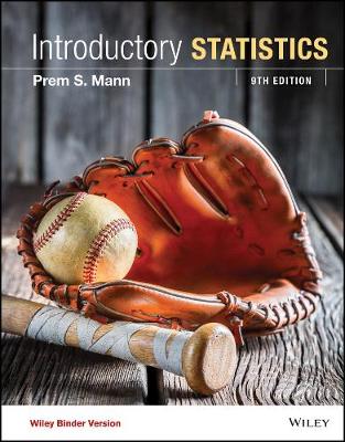 Book cover for Introductory Statistics 9e Binder Ready Version + WileyPLUS Registration Card