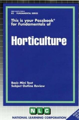 Cover of HORTICULTURE