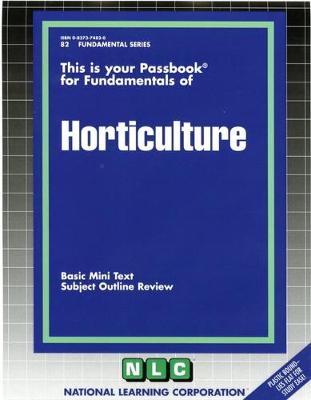 Book cover for HORTICULTURE