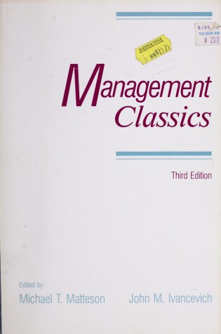 Cover of Management Classics