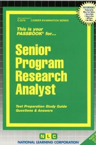 Cover of Senior Program Research Analyst