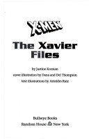 Book cover for X-Men: Xavier Files