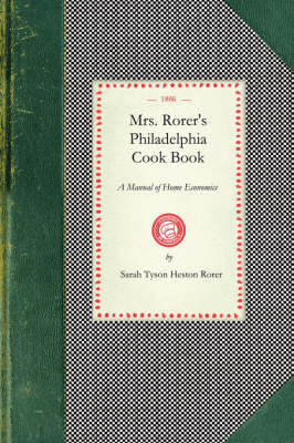 Book cover for Mrs. Rorer's Philadelphia Cook Book