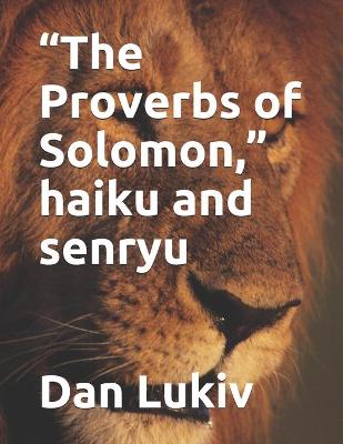 Book cover for "The Proverbs of Solomon," haiku and senryu