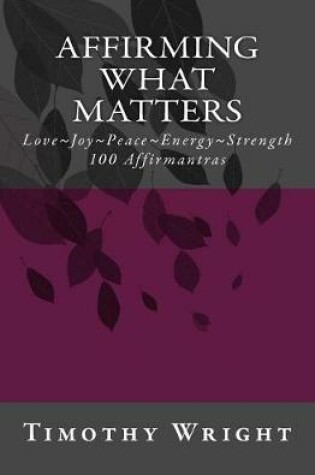 Cover of Affirming What Matters