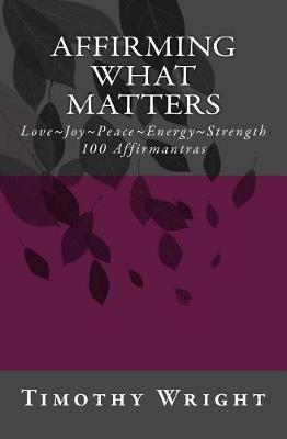 Book cover for Affirming What Matters