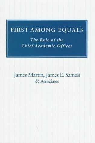 Cover of First Among Equals