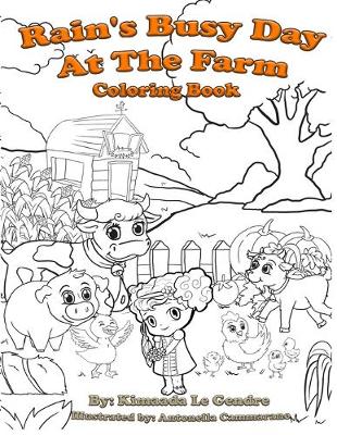 Book cover for Rain's Busy Day At The Farm Coloring Book