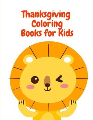 Book cover for Thanksgiving Coloring Book for Kids