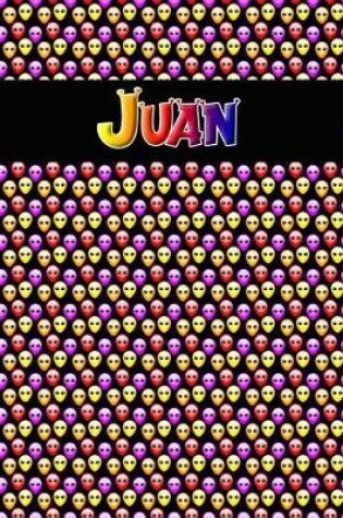 Cover of 120 Page Handwriting Practice Book with Colorful Alien Cover Juan