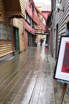 Book cover for A Wood Street in Bergen, Norway