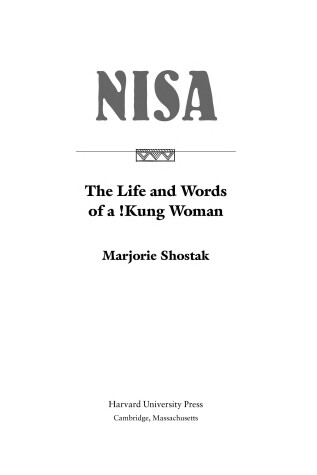 Book cover for Nisa
