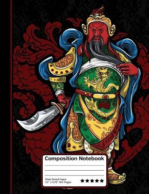 Book cover for Guan Yu Chinese Warrior Composition Notebook