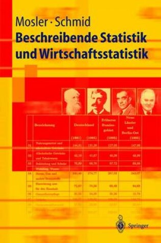 Cover of Beschreibende Statistik Und Wirtschaftsstatistik