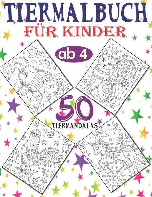 Cover of Tiermalbuch für Kinder ab 4