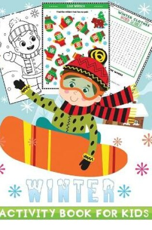 Cover of jumbo winter activity book for kids