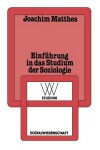 Book cover for Einführung in das Studium der Soziologie