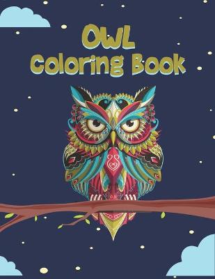 Book cover for Owl Coloring Book