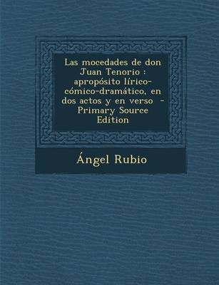 Book cover for Las Mocedades de Don Juan Tenorio