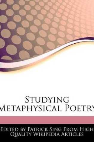 Cover of Studying Metaphysical Poetry