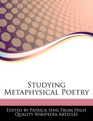 Book cover for Studying Metaphysical Poetry