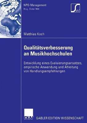 Cover of Qualitätsverbesserung an Musikhochschulen