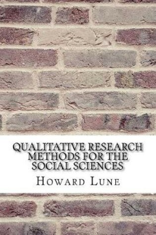 Cover of Qualitative Research Methods for the Social Sciences