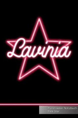 Cover of Lavinia Punktraster Notizbuch Pink Star