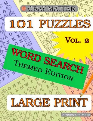 Book cover for Large Print Word Search Puzzles - Volume 2