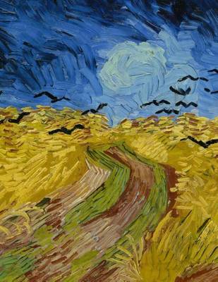 Book cover for Wheatfield with Crows, Vincent Van Gogh. Blank Journal