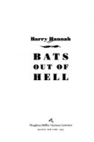Cover of Bats out of Hell