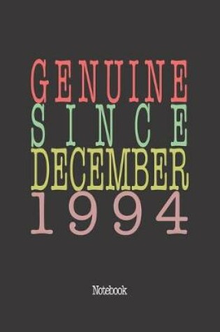 Cover of Genuine Since December 1994